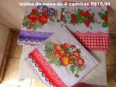 toalha de mesa tecido 4 cadeiras Ref.0160