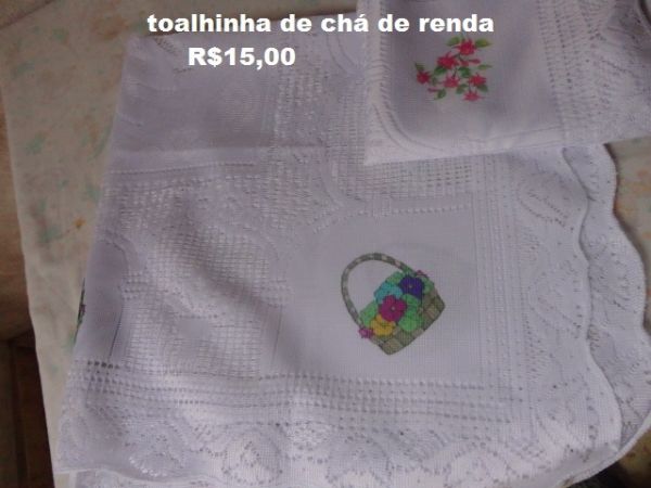 toalha chá renda Ref.0140