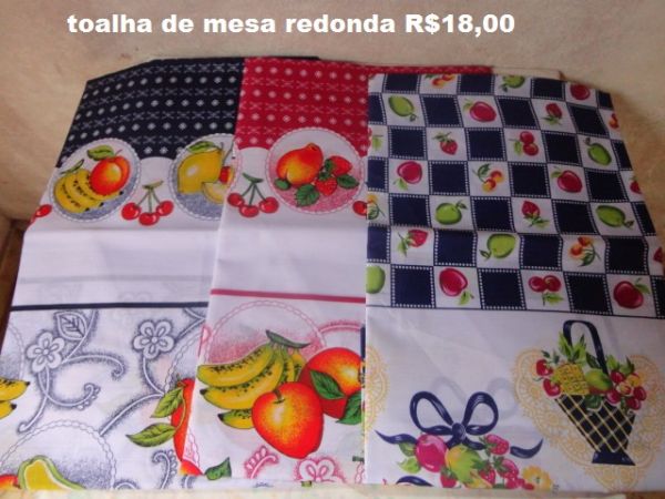 toalha de mesa redonda tecido Ref.0150